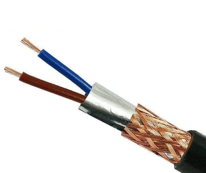 Cable de Control multicire de 0,5 mm2, 0,75 mm2, 1,0 mm2, 1,5 mm2, 12 núcleos, 10 núcleos, cinta compuesta de plástico y aluminio, cable de Control blindado blindado