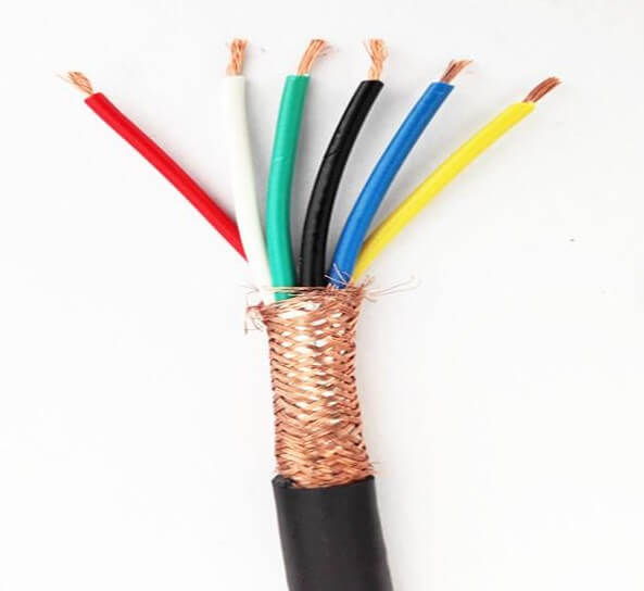 Muestra gratis Royal Cord 2 3 4 5 Core 0.75mm2 1mm2 1.5mm2 2.5mm2 4mm2 6mm2 10mm2 16mm2 Cable de alambre flexible de PVC blindado trenzado de malla de alambre de cobre