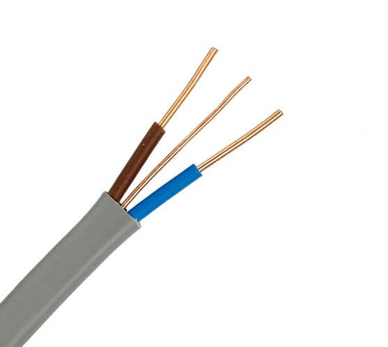 China 6242Y Núcleo doble y cable gemelo y de tierra de 6 mm2 Fabricante de cable flexible gemelo y de tierra del conductor de cobre 2x6 mm2