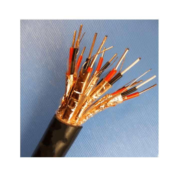 Cable de instrumento blindado individual IS, Cable trenzado de 2x2x0,75 mm2, Cable de instrumentación blindado resistente al calor de 2 núcleos