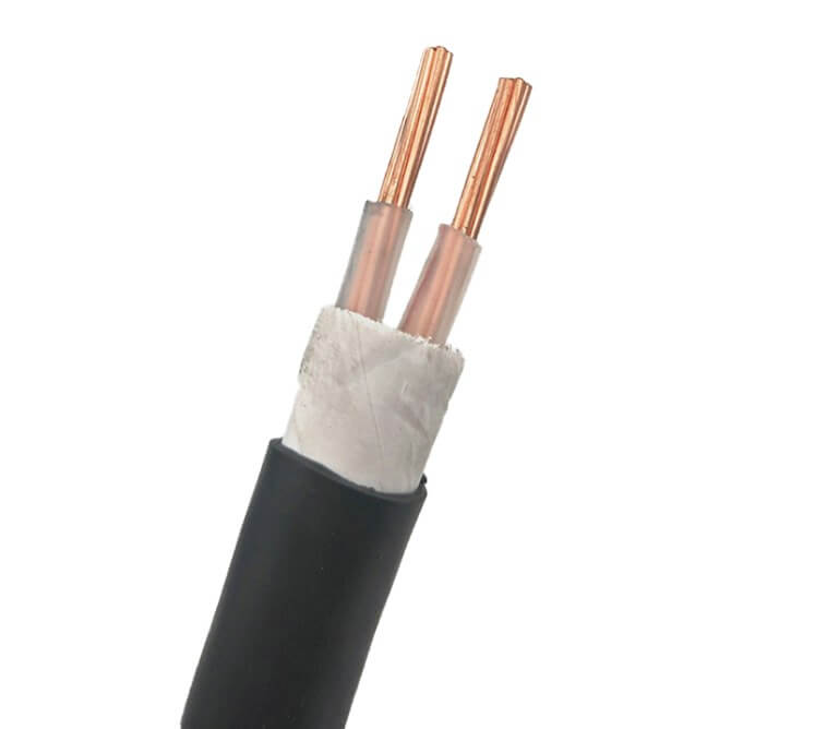 Cable de alimentación XLPE de cobre resistente al fuego, 2 núcleos, 10mm, 6mm, 2,5mm, 1,5mm, 4mm, precio de cable blindado incombustible