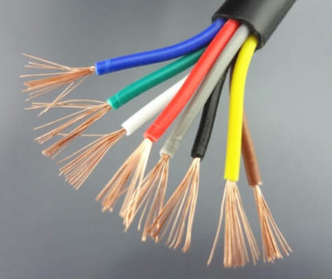 IEC60227 53 RVV núcleos multiconductores de alta calidad funda de PVC de cobre 12wag 14awg 16awg 18awg H05VV-F Cable eléctrico Flexible