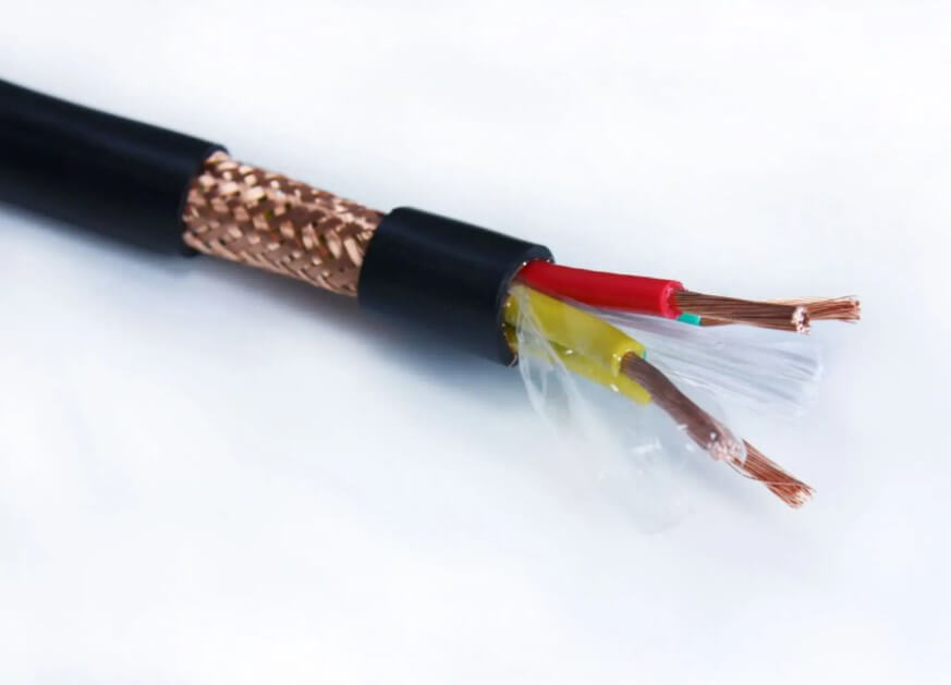 Cable de control flexible ZR-KVVRP-22 blindado con cinta de acero SWA STA con aislamiento de PVC ignífugo de 2 núcleos y 6 mm2