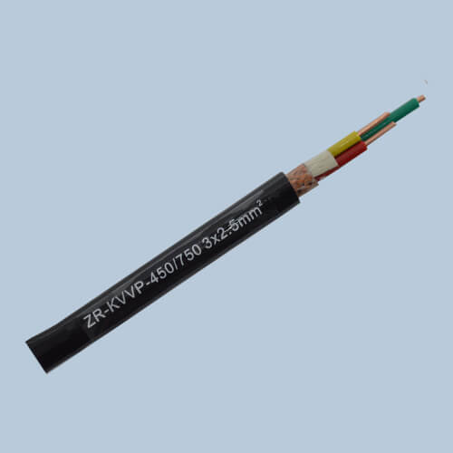 Cable de Control multinúcleo de 450/750v de 2,5 mm2 Cable de Control blindado de malla de alambre de cobre con aislamiento de PVC
