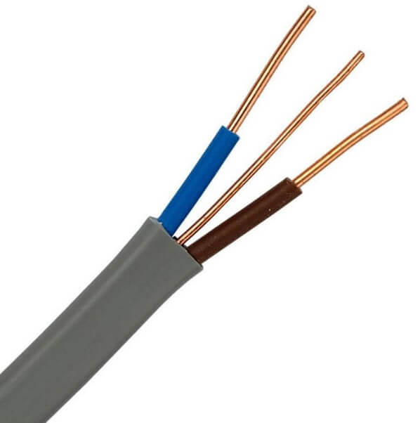 China 6242Y Núcleo doble y cable gemelo y de tierra de 6 mm2 Fabricante de cable flexible gemelo y de tierra del conductor de cobre 2x6 mm2