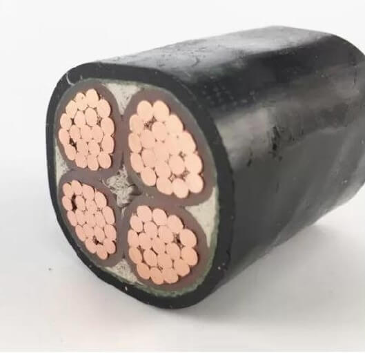 0,6/1KV 4 núcleos 185mm2 cobre YJV XLPE aislado subterráneo PVC revestido 4cx185 mm2 SWA STA cable de alimentación blindado