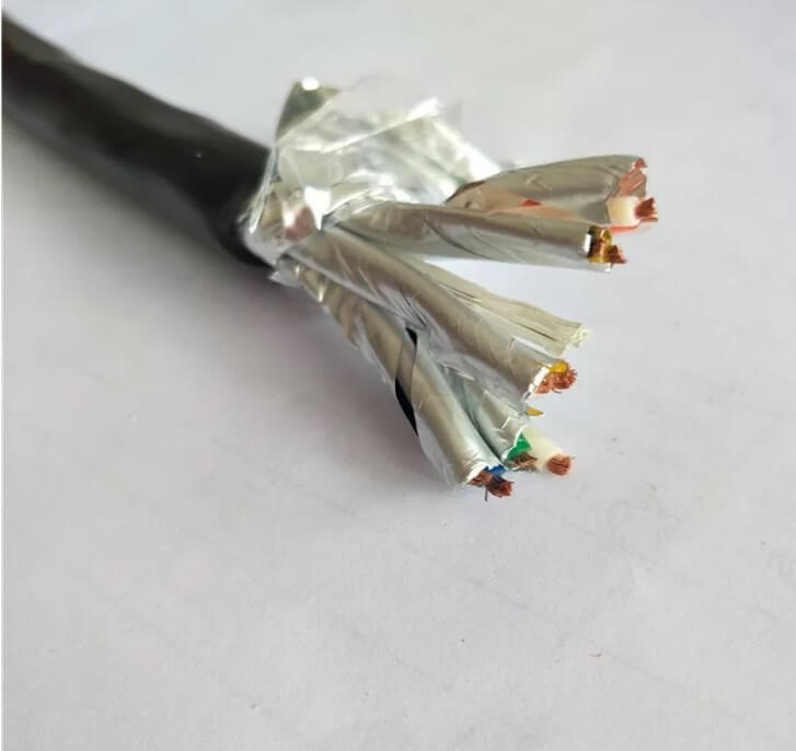 Cable de instrumento blindado de lámina de aluminio de 2x2x16AWG Cable de instrumento blindado colectivo 16AWG