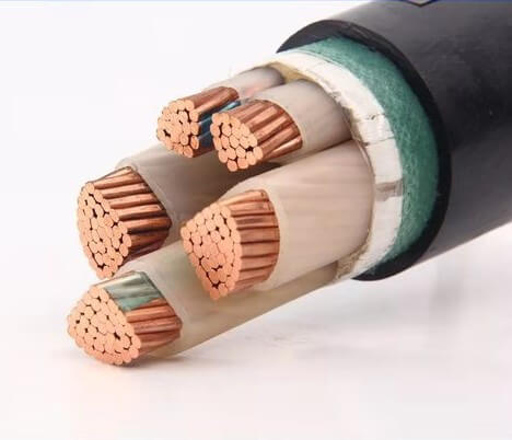 Cable de alimentación subterráneo Muticore revestido de PVC con aislamiento XLPE de cobre de 1000 voltios, bajo voltaje, 5 núcleos, 120mm, 150mm, 185mm, 240mm y 300mm