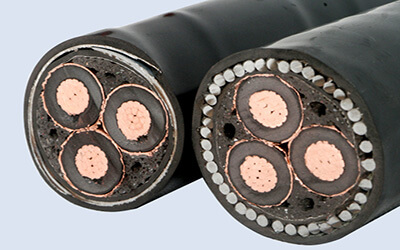 China Cable de alimentación resistente al fuego 0,6/1KV Nyy N2xy 3 núcleos 50 mm2 con aislamiento XLPE recubierto de PVC de 3*50 mm fr