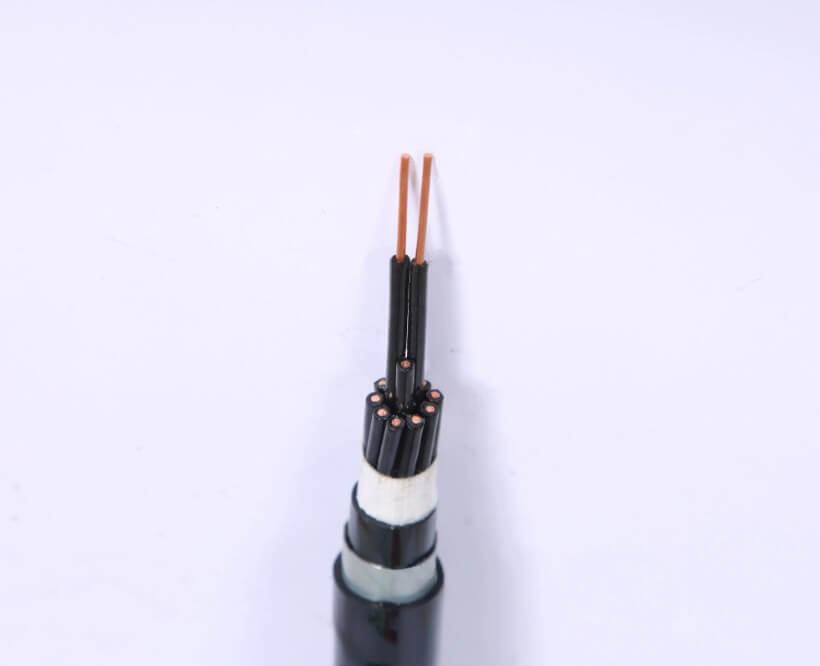 KVV32 2.5mm2 Cable de control de 12 núcleos Cable de control de cobre blindado de PVC negro multinúcleo Color 12x2.5mm2 CVV SWA
