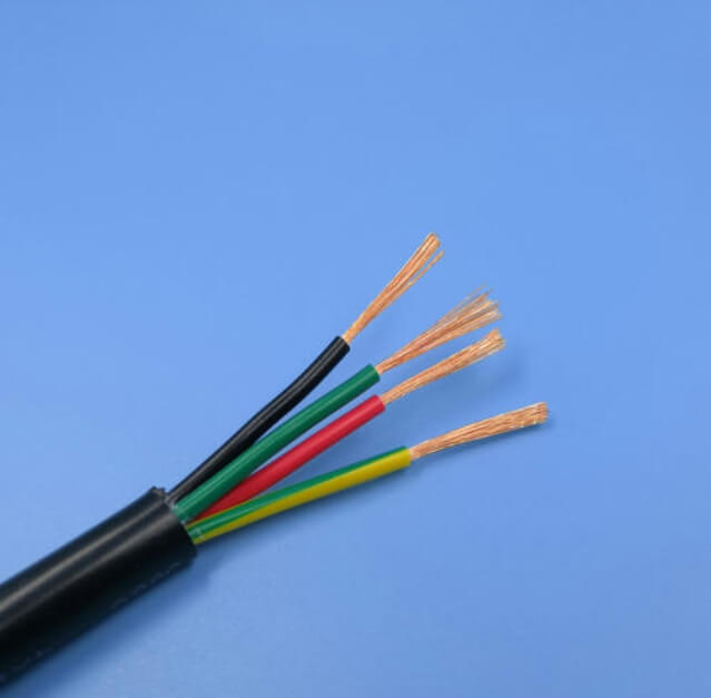  Cable flexible de 4 núcleos de 1,5 mm cuadrados Multicore 1 mm 2,5 mm 4 mm 6 mm Cables eléctricos flexibles recubiertos de PVC Fabricantes para cableado doméstico