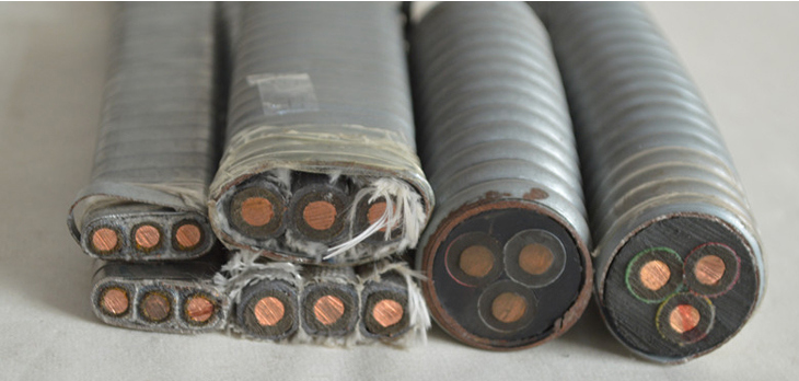 Cable sumergible de bomba de aceite 4kV 3x16mm2 ampliamente utilizado en la industria del petróleo y el gas
