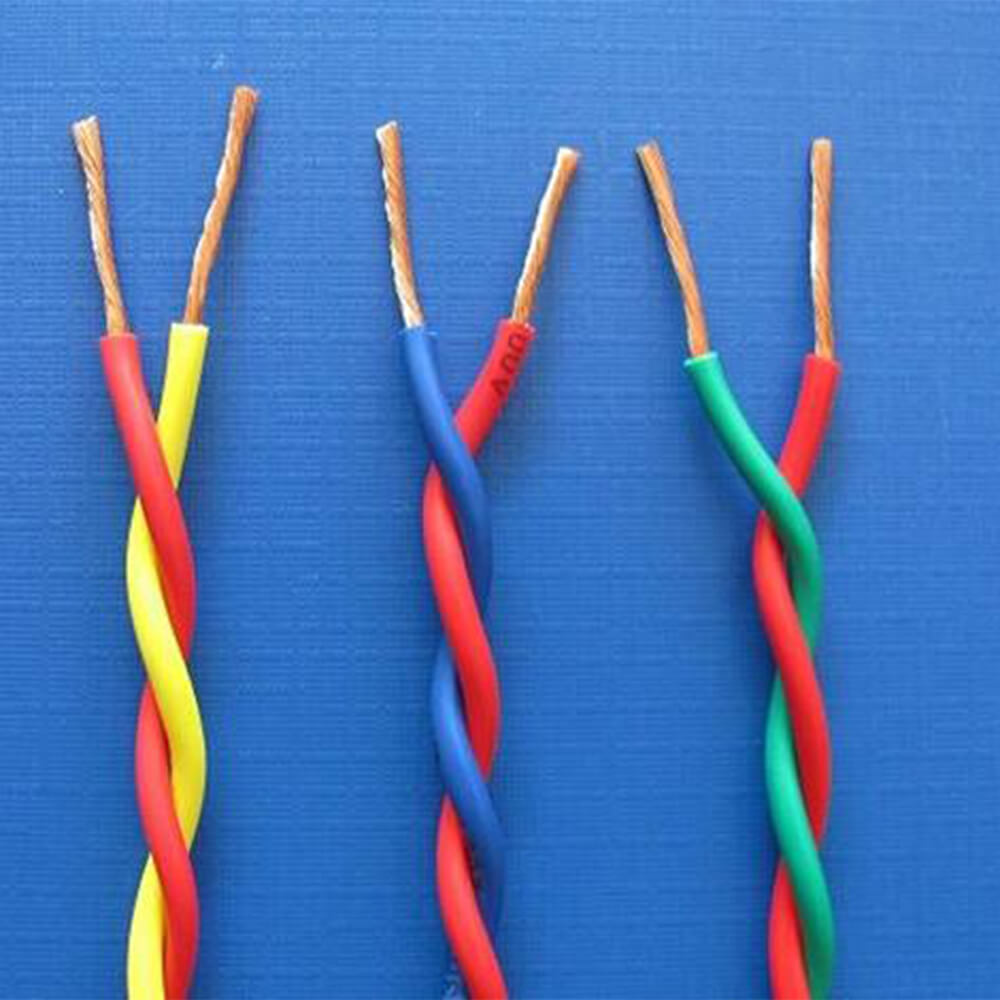 El mejor precio de Cables de alambre trenzado RVS 2x1mm con aislamiento de PVC resistente al fuego de 2 núcleos y 1,0mm de par doble trenzado 18 AWG